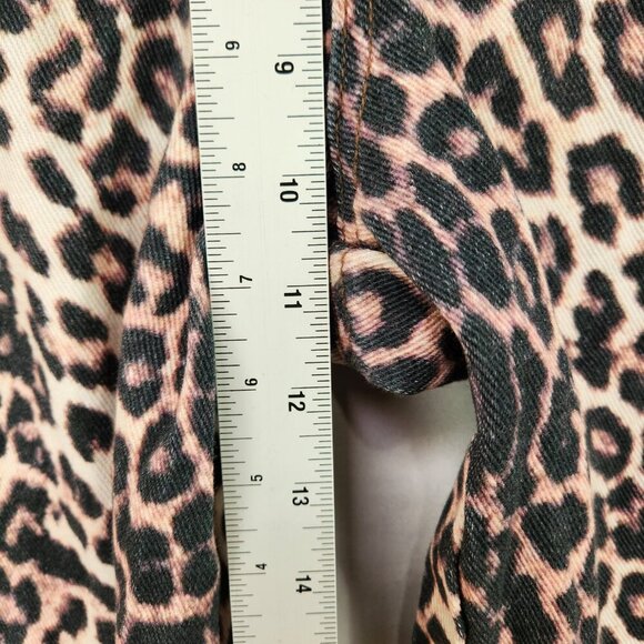 Pacsun Wide Leg Baggy Leopard Print Denim Pants Women's 31 Pacific Sunwear New - Picture 4 of 9